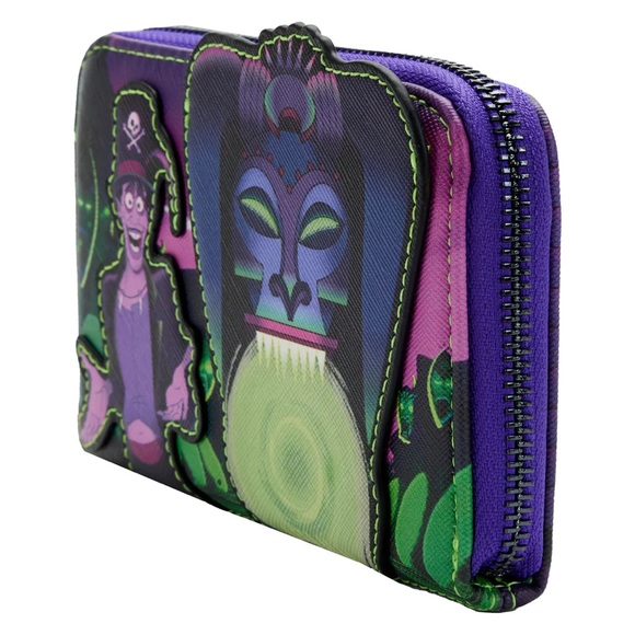 Loungefly Princess and the Frog Dr. Facilier Villains Scene Zip Around Wallet - Picture 2 of 4